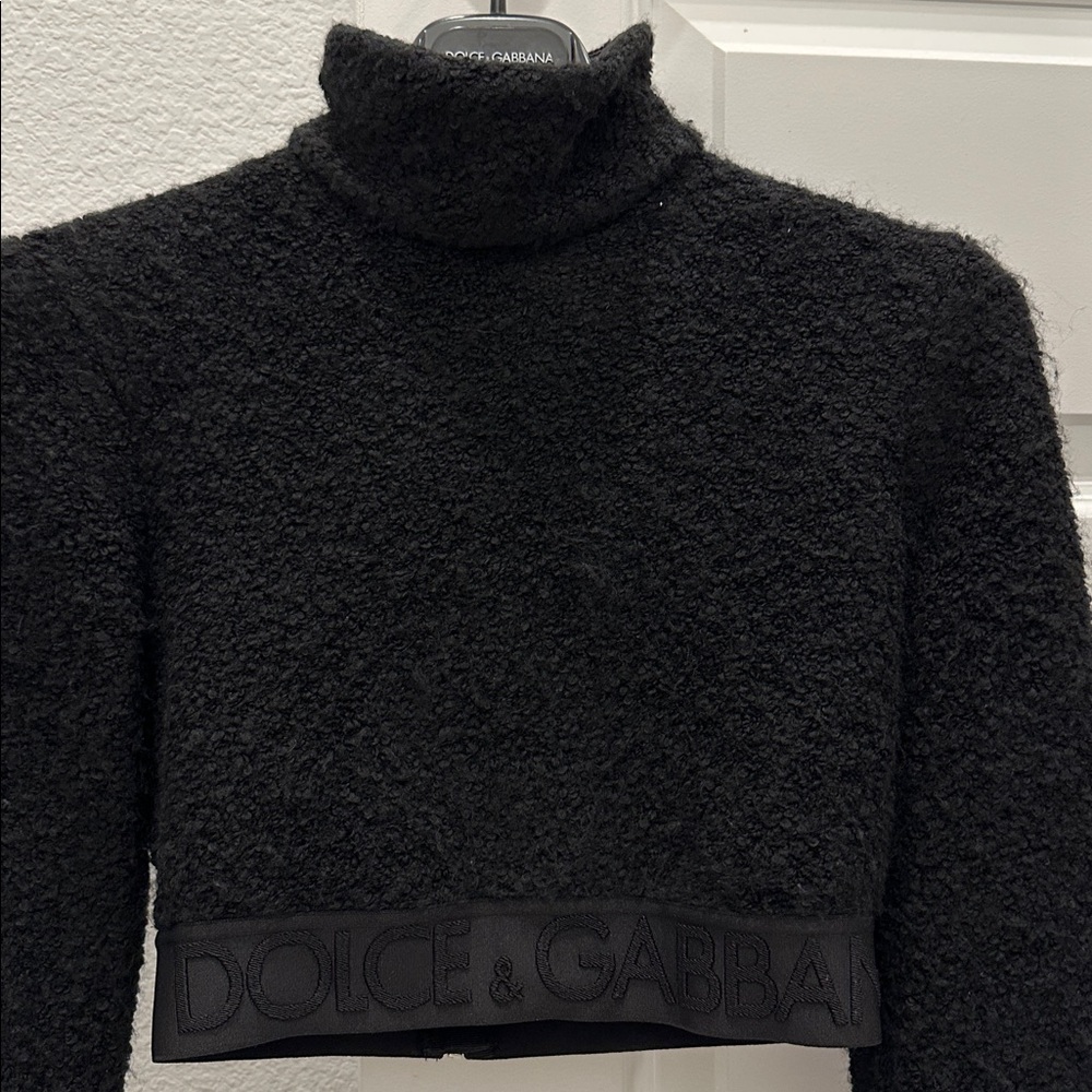 Dolce & Gabbana Black Teddy Jacket